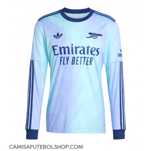 Camisa de time de futebol Arsenal Replicas 3º Equipamento 2024-25 Manga Comprida